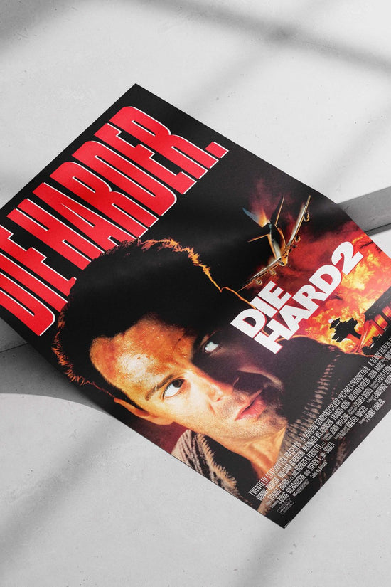 Bruce Willis in Die Hard 2 franchise John Mcclane - Action Hero Poster