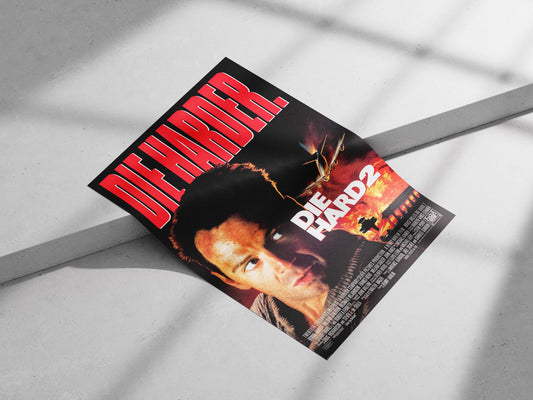 Bruce Willis in Die Hard 2 franchise John Mcclane - Action Hero Poster