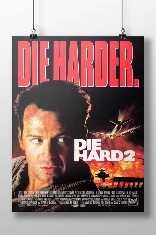 Bruce Willis in Die Hard 2 franchise John Mcclane - Action Hero Poster
