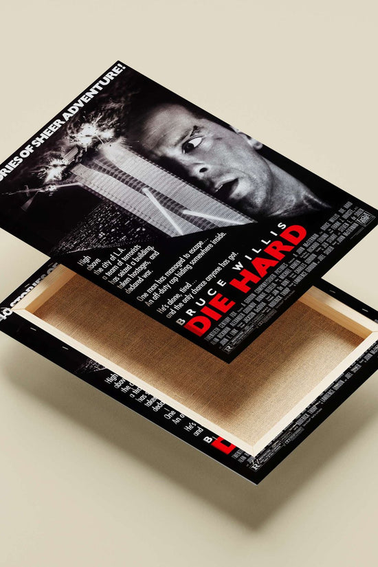 Bruce Willis in the movie "Die Hard" John Mcclane - Iconic Die Hard Poster