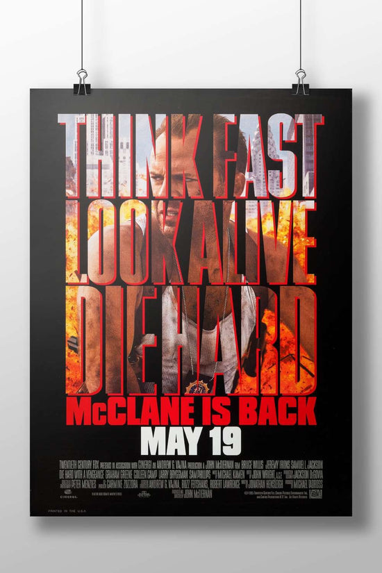 Die Hard with a Vengeance (franchise: Die Hard) John Mcclane - Action Hero Poster