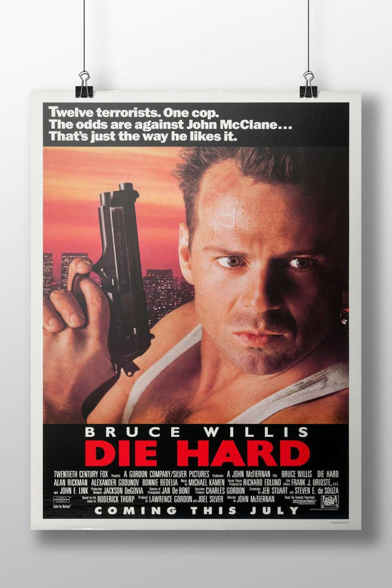Bruce Willis in the Die Hard film franchise John Mcclane - Die Hard Iconic Poster