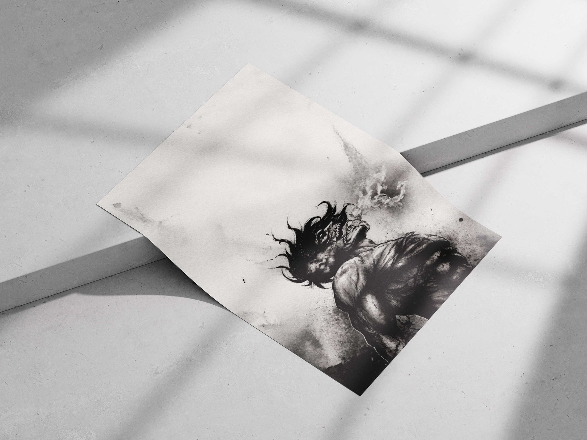 Titan (from Attack on Titan franchise) Main Subject: Titan (from Attack on Titan franchise) Matte poster print — Anime wall