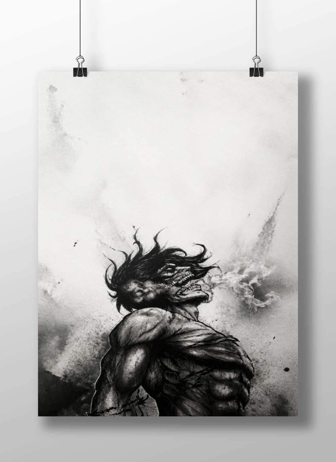 Titan (from Attack on Titan franchise) Main Subject: Titan (from Attack on Titan franchise) Matte BoizzBoard rigid print —