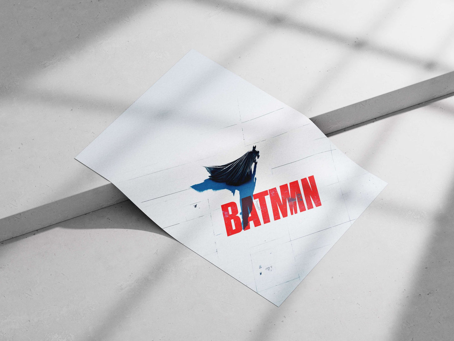 Batman (DC Comics franchise) Main Subject: Batman (DC Comics franchise) Matte poster print — Superhero wall art India |