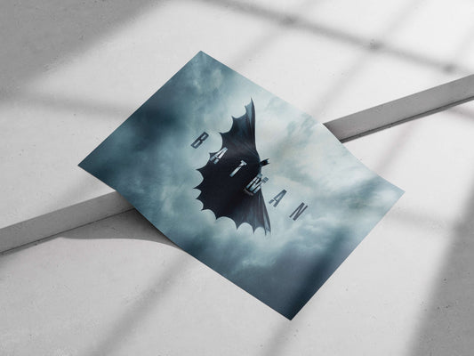 Batman (DC Comics franchise) Main Subject: Batman (DC Comics franchise) Matte poster print — Superhero wall art India |