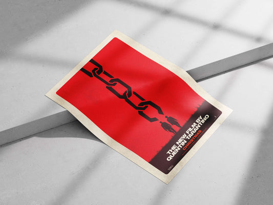 The film "Unchained" directed by Quentin Tarantino. Unchained - Q-Tarantino Iconic Scene Poster