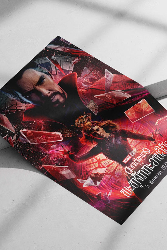 Doctor Strange (Stephen Strange) and Wanda Maximoff (Scarlet Witch) from Marvel Cinematic Universe Doctor Strange