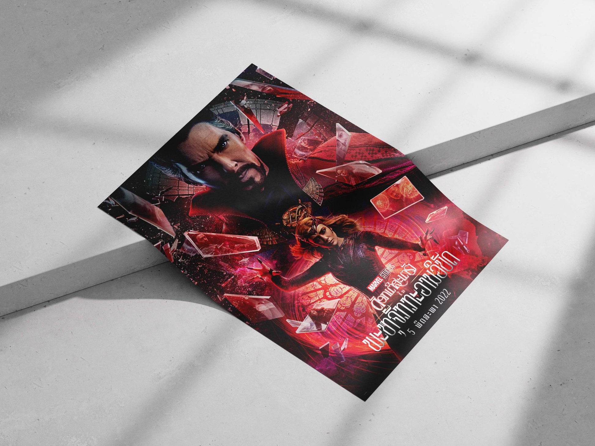Doctor Strange (Stephen Strange) and Wanda Maximoff (Scarlet Witch) from Marvel Cinematic Universe Doctor Strange