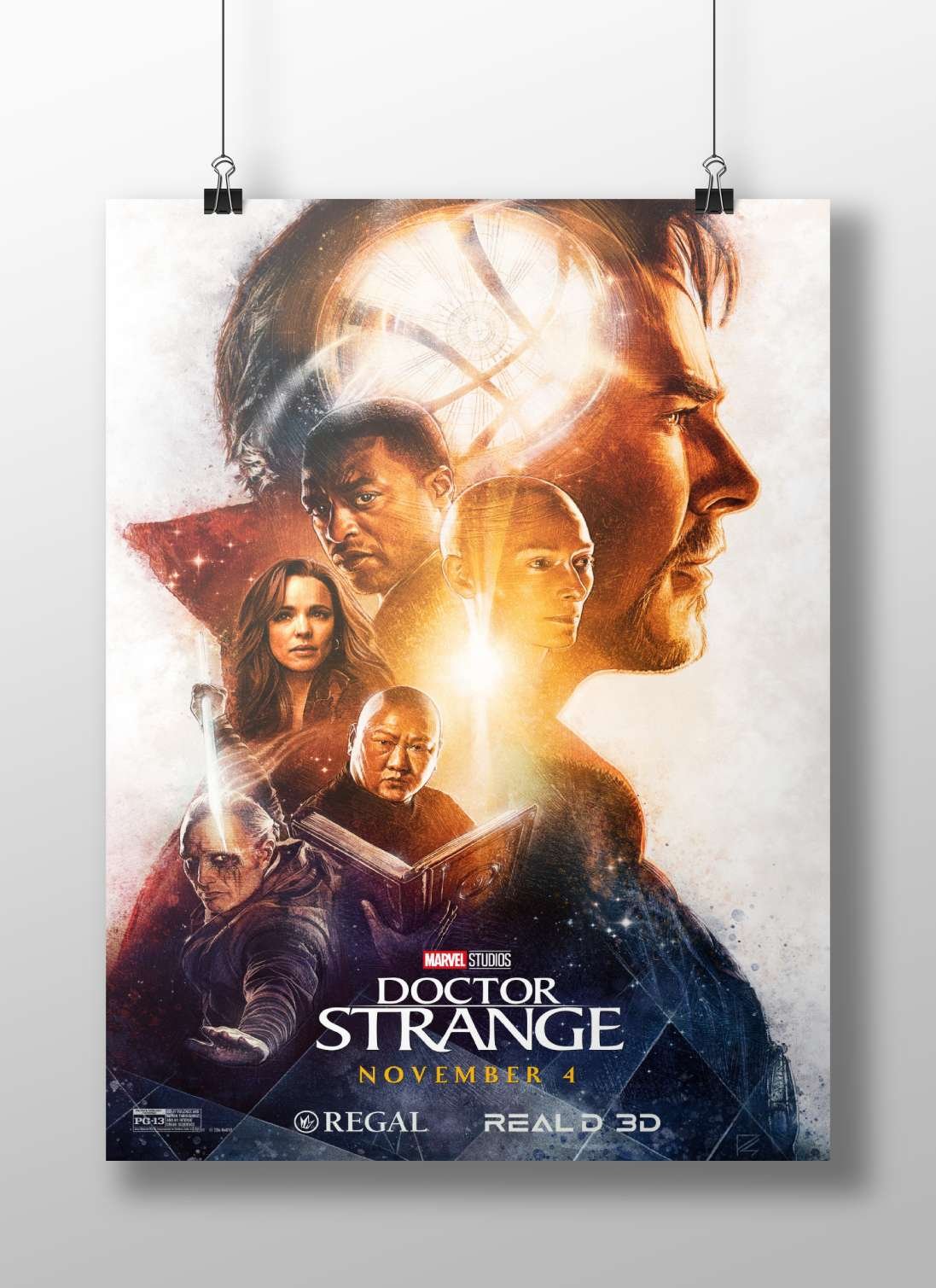 Doctor Strange (Marvel Studios film, confirmed by Tesseract OCR text "DOCTOR | NOVEM Bap 4"