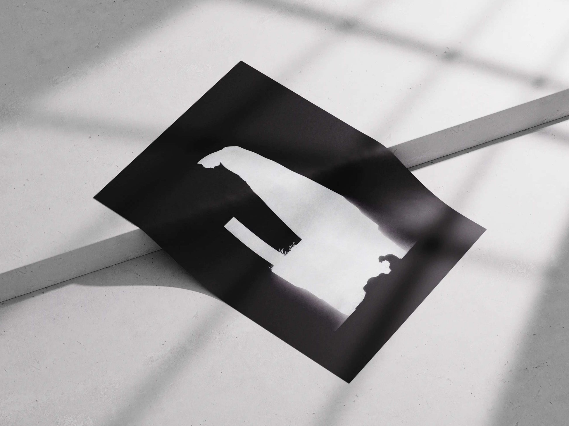 Batman "Grief & Vigilance" Minimalist DC Comics Art Print - Dark Knight Silhouette Poster