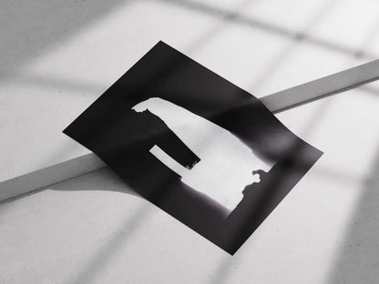 Batman "Grief & Vigilance" Minimalist DC Comics Art Print - Dark Knight Silhouette Poster