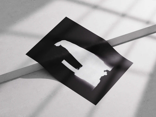 Batman "Grief & Vigilance" Minimalist DC Comics Art Print - Dark Knight Silhouette Poster