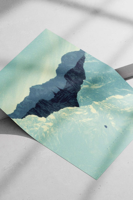the snow-covered mountain valley with a hidden city Himalayan Mystery - Hidden City Poster