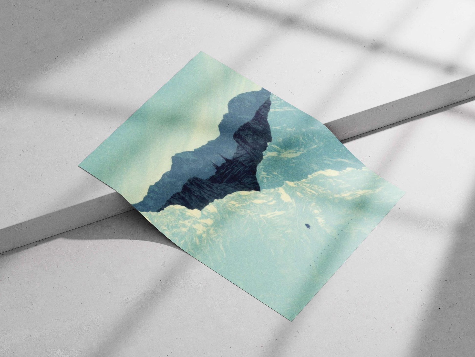 the snow-covered mountain valley with a hidden city Himalayan Mystery - Hidden City Poster