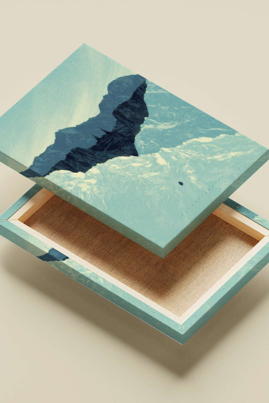 the snow-covered mountain valley with a hidden city Himalayan Mystery - Hidden City Poster