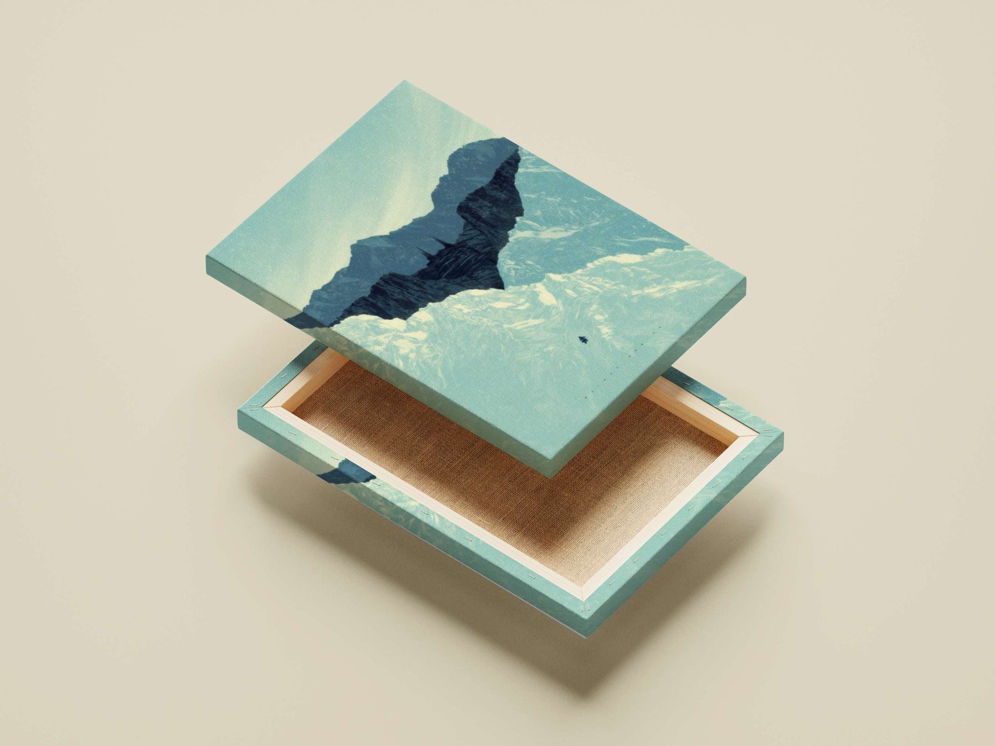 the snow-covered mountain valley with a hidden city Himalayan Mystery - Hidden City Poster