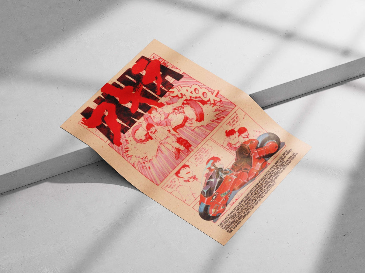 Akira (manga/anime franchise by Katsuhiro Otomo) Akira - Neo-Tokyo Future Minimalist Poster