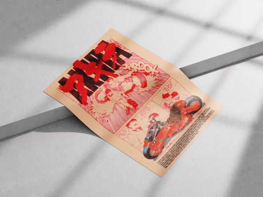 Akira (manga/anime franchise by Katsuhiro Otomo) Akira - Neo-Tokyo Future Minimalist Poster