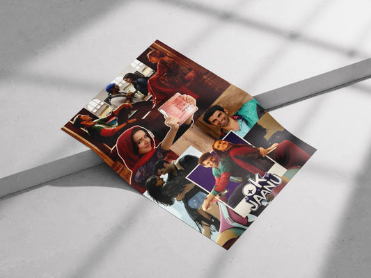 OK Jaanu Poster – Bollywood Romantic Couple Collage Wall Art | Shraddha Kapoor & Aditya Roy Kapur Print
