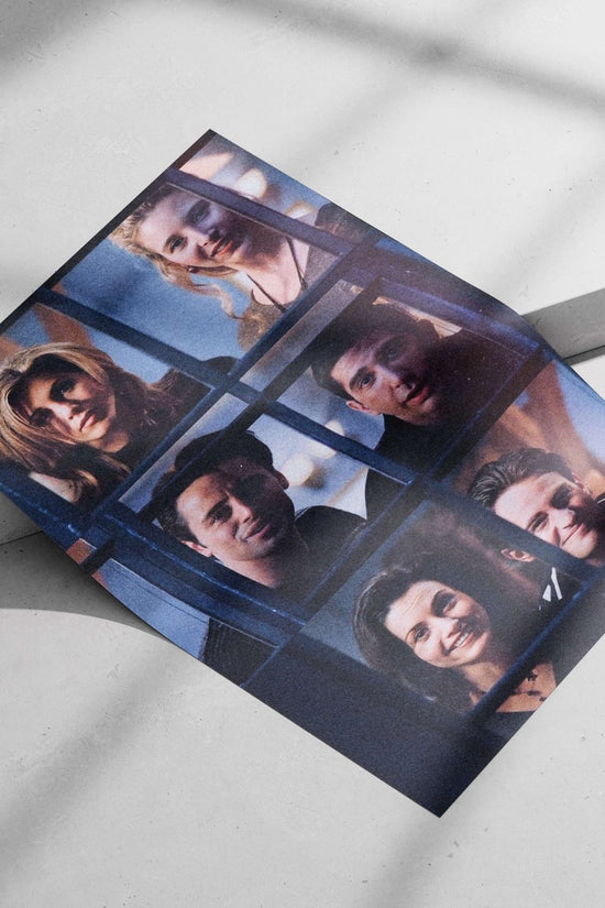 The cast of the TV series Friends Main Subject: The cast of the TV series Friends Matte poster print — Series wall art India