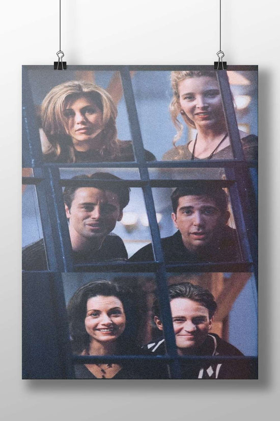 The cast of the TV series Friends Main Subject: The cast of the TV series Friends Matte BoizzBoard rigid print — Series wall