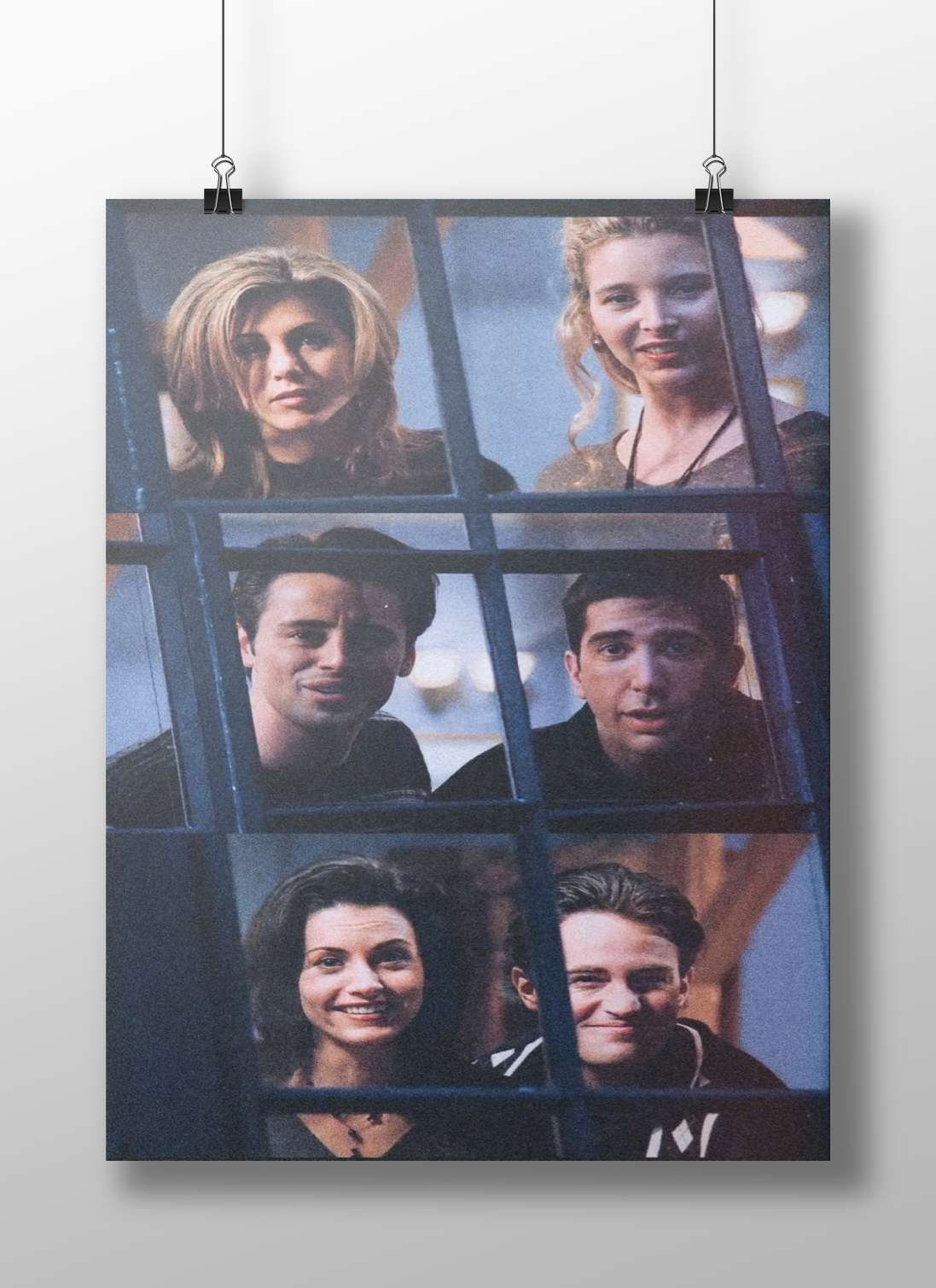 The cast of the TV series Friends Main Subject: The cast of the TV series Friends Matte BoizzBoard rigid print — Series wall