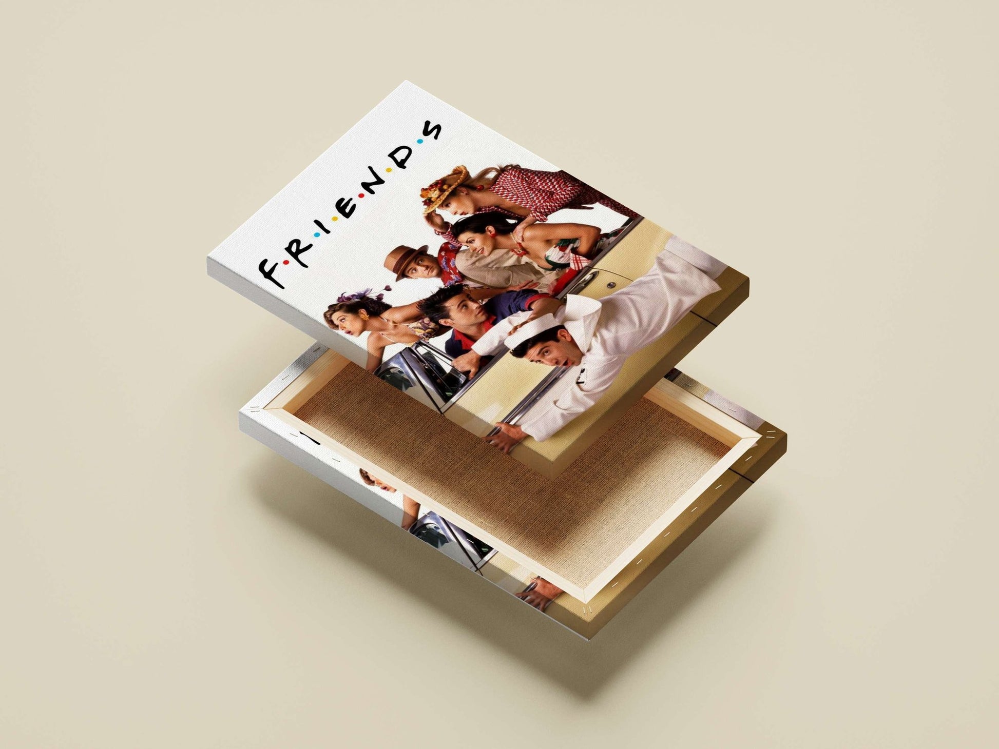 The six lead actors of the TV series Friends (Jennifer Aniston, Courteney Cox, Matt LeBlanc, David Schwimmer, Lisa Kudrow,