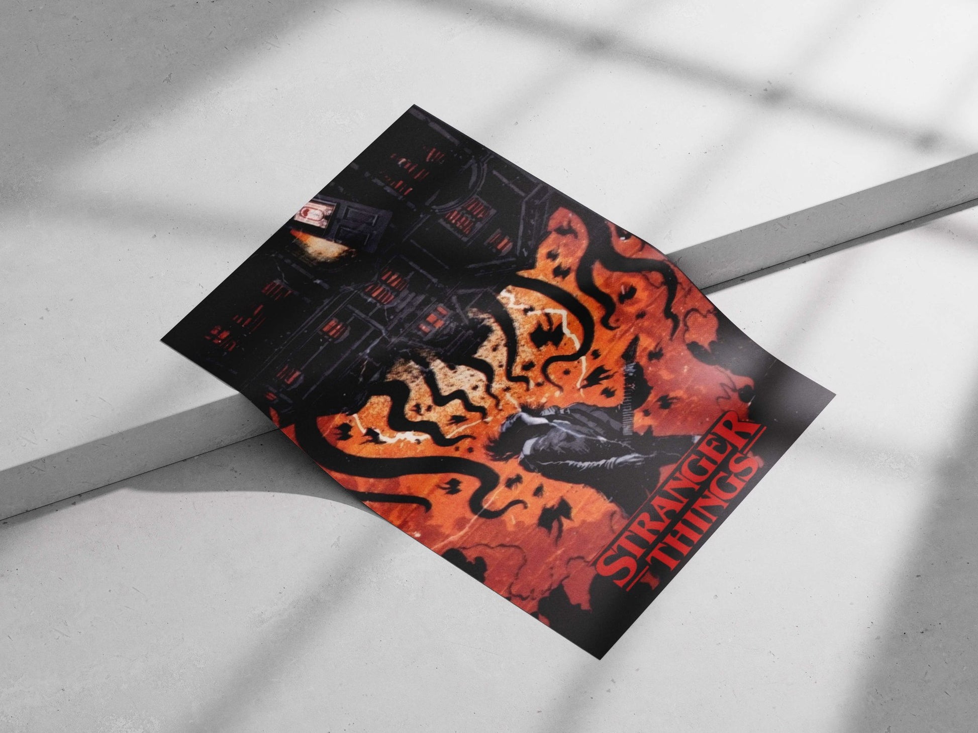 The TV series "Stranger Things" Eleven And The Upside Down - Stranger Things Poster