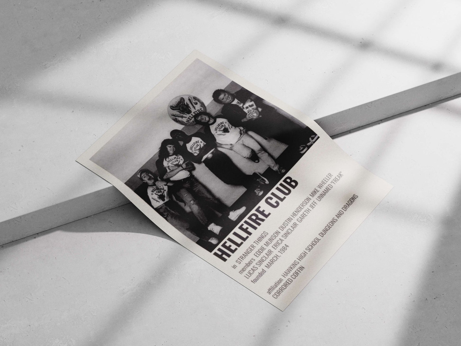 Hellfire Club from Stranger Things (real names: Eddie Munson, Dustin Henderson, Mike Wheeler, Lucas Sinclair,