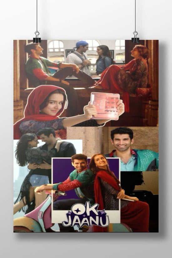 The Bollywood film "OK JAANU" featuring its main characters. Ok Jaanu - Romantic Pop Art