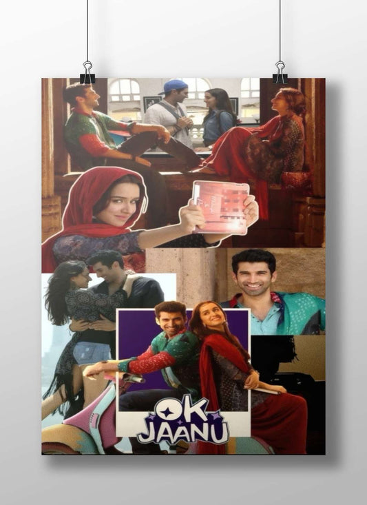 The Bollywood film "OK JAANU" featuring its main characters. Ok Jaanu - Romantic Pop Art