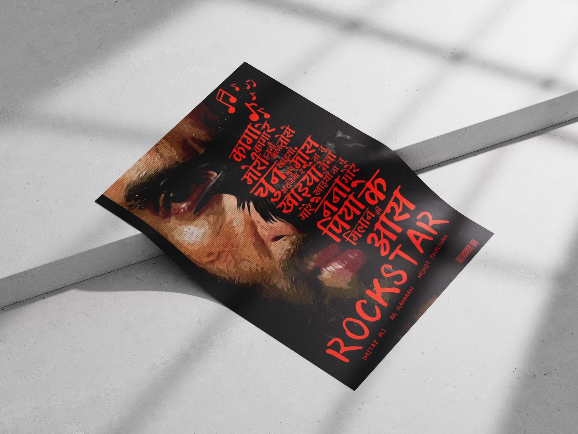 Bollywood film Rockstar Main Subject: Bollywood film Rockstar Matte poster print — Bollywood wall art India | PosterBoizz