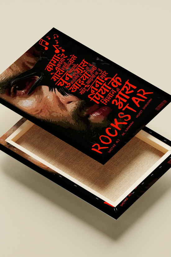 Bollywood film Rockstar Main Subject: Bollywood film Rockstar Canvas wall art — Bollywood wall art India | PosterBoizz
