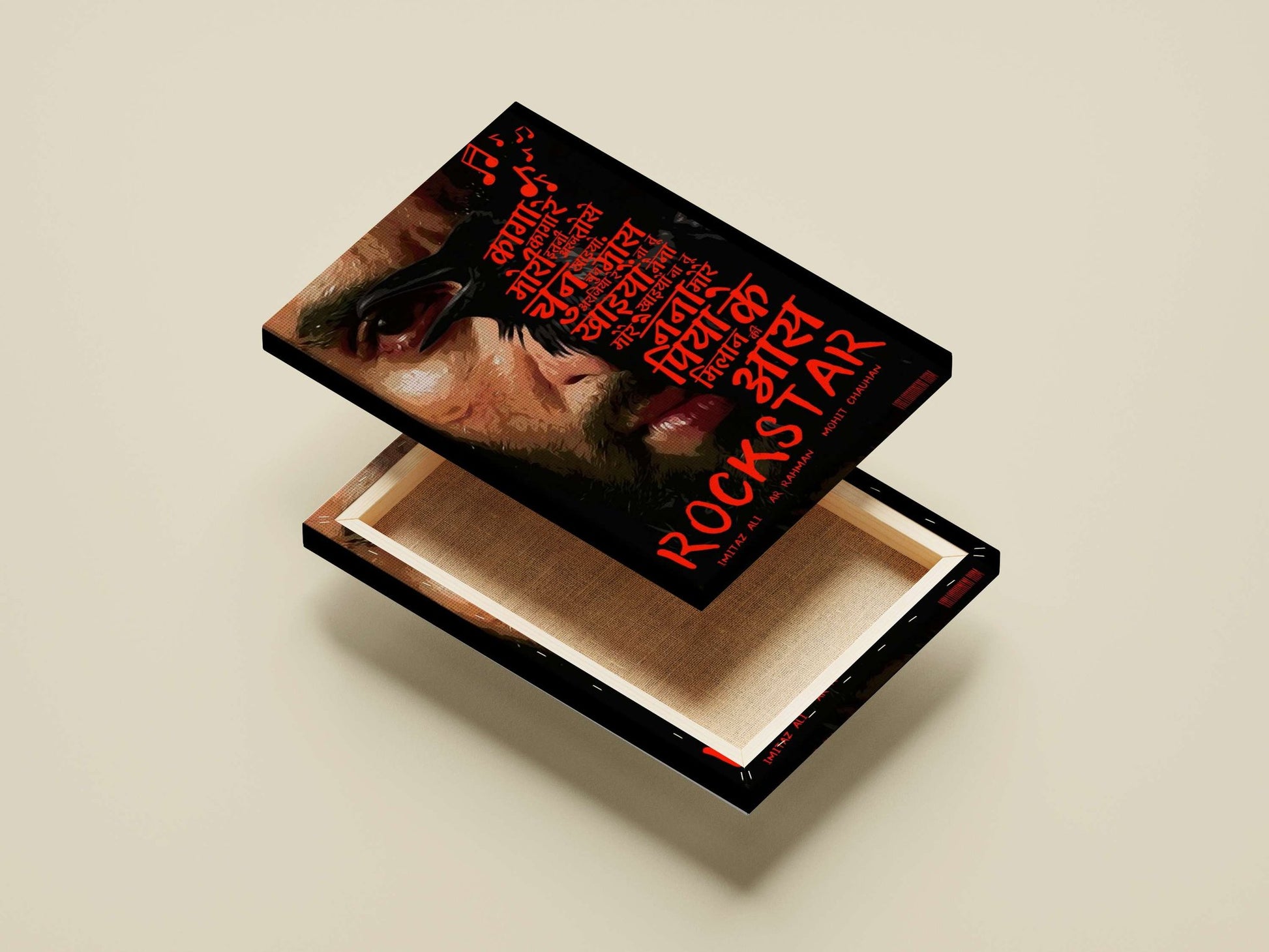 Bollywood film Rockstar Main Subject: Bollywood film Rockstar Canvas wall art — Bollywood wall art India | PosterBoizz