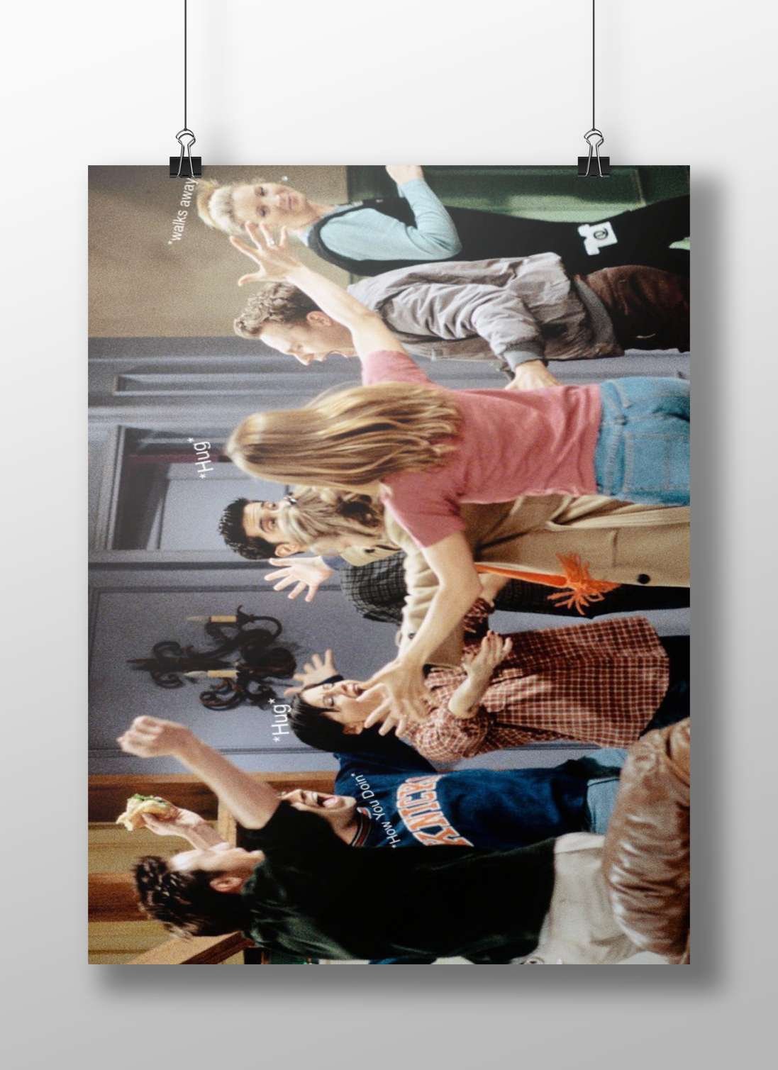 The cast of the TV show Friends Main Subject: The cast of the TV show Friends Matte BoizzBoard rigid print — Series wall art