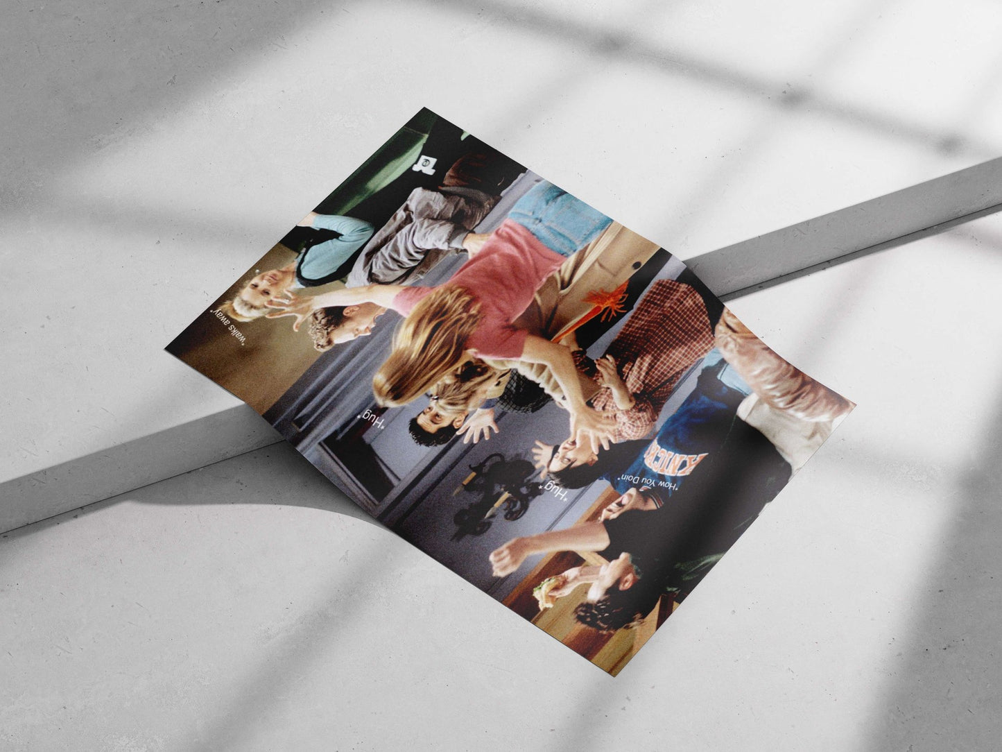 The cast of the TV show Friends Main Subject: The cast of the TV show Friends Matte poster print — Series wall art India |