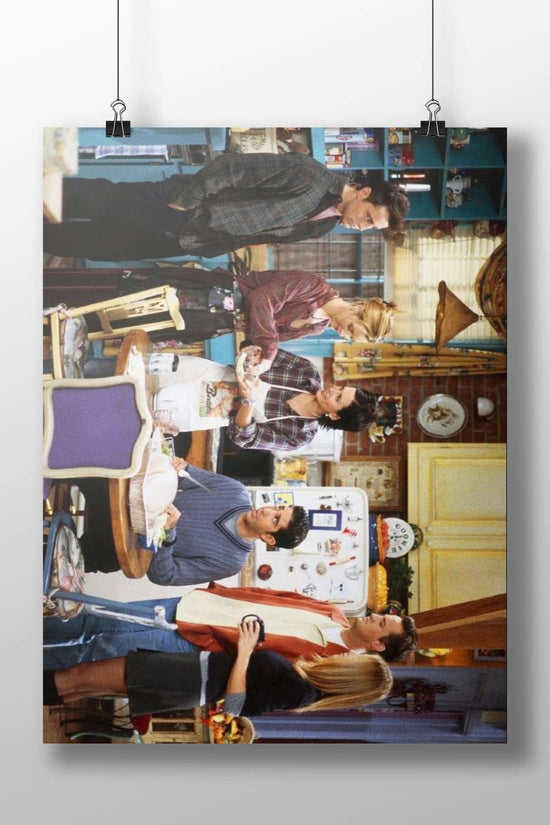 The ensemble cast of the sitcom "Friends" (Ross, Rachel, Monica, Chandler, Joey, Phoebe) Main Subject: The ensemble cast of