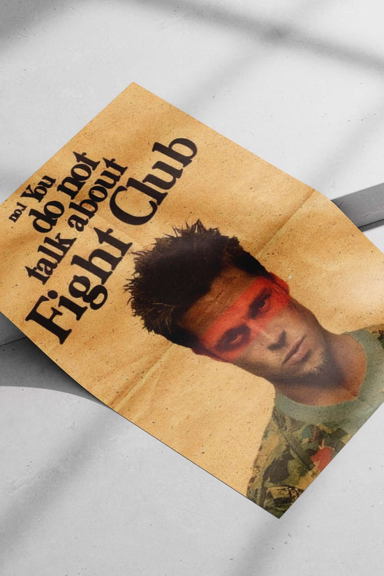 Fight Club Tyler Durden - Raging Male Icon Poster