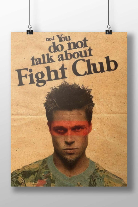 Fight Club Tyler Durden - Raging Male Icon Poster