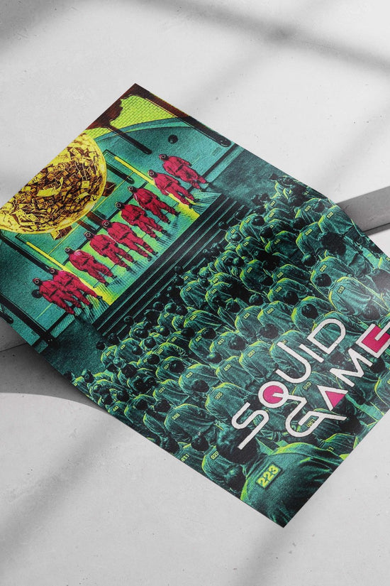 Squid Game (TV series) Main Subject: Squid Game (TV series) Matte poster print — Series wall art India | PosterBoizz