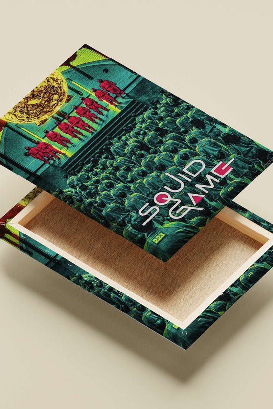 Squid Game (TV series) Main Subject: Squid Game (TV series) Canvas wall art — Series wall art India | PosterBoizz