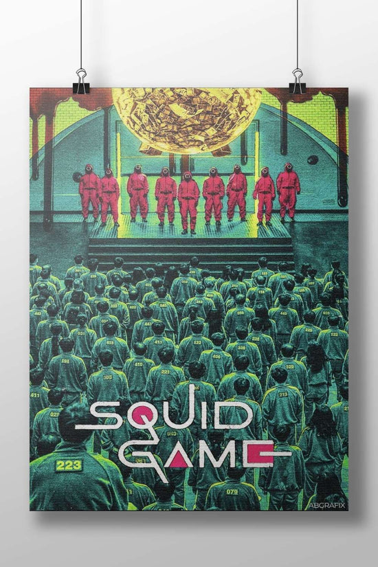 Squid Game (TV series) Main Subject: Squid Game (TV series) Matte BoizzBoard rigid print — Series wall art India |