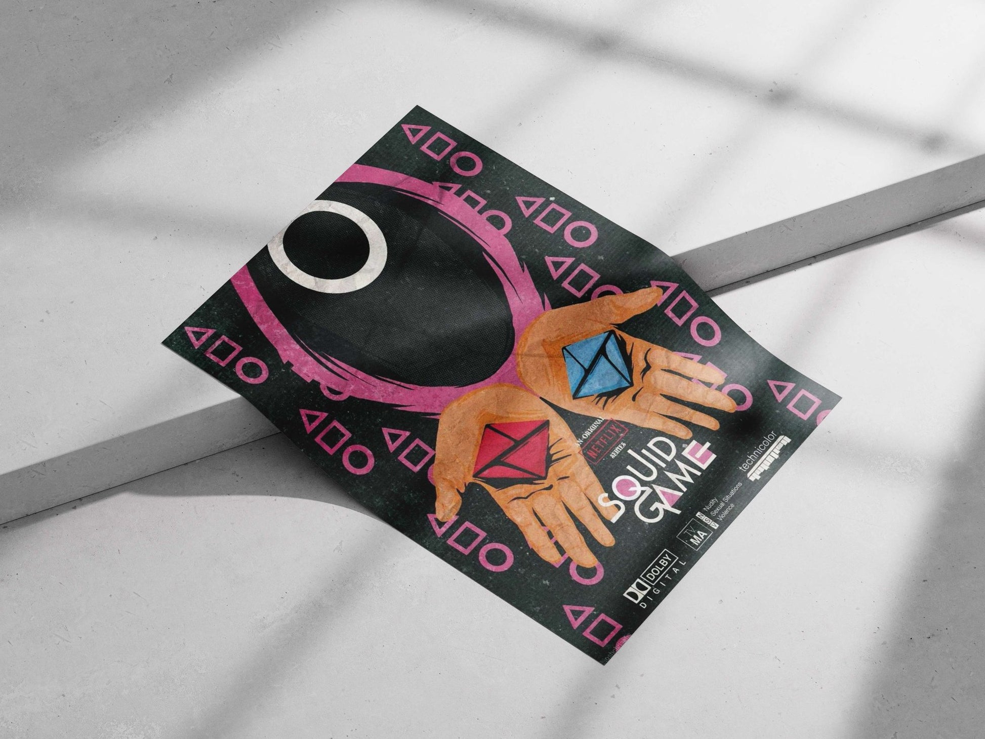 Netflix series Squid Game Main Subject: Netflix series Squid Game Matte poster print — Series wall art India | PosterBoizz