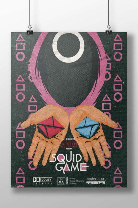 Squid Game (Netflix series) Main Subject: Squid Game (Netflix series) Matte BoizzBoard rigid print — Series wall art India |