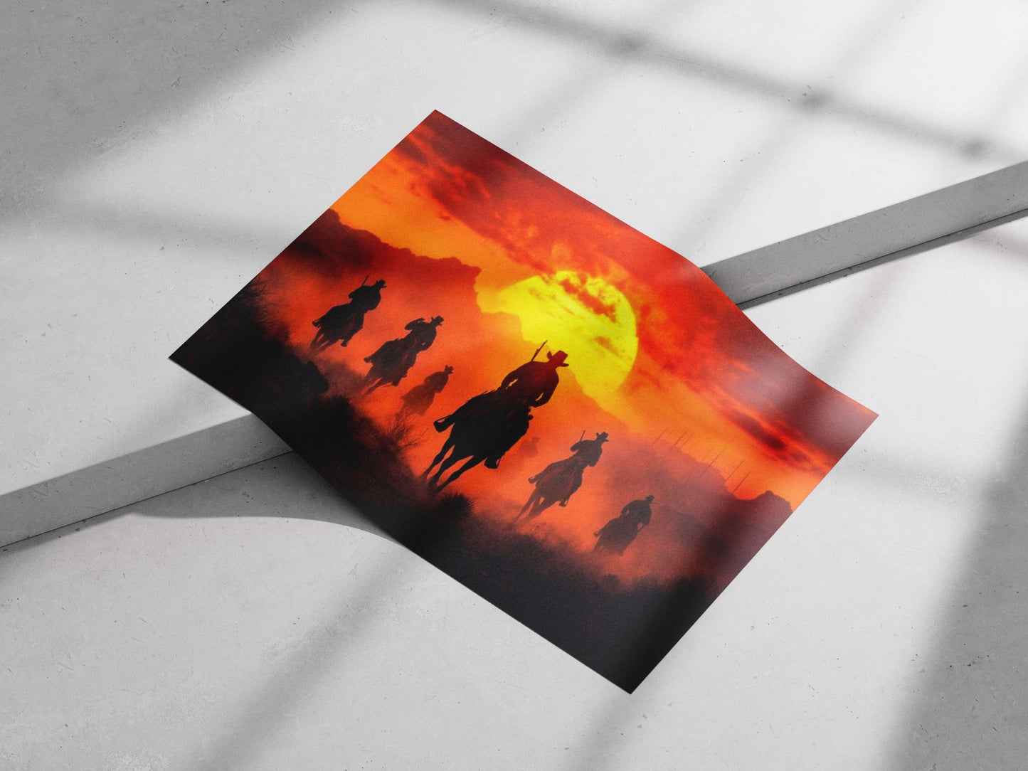 Cowboys Main Subject: Cowboys Matte poster print — Bollywood wall art India | PosterBoizz