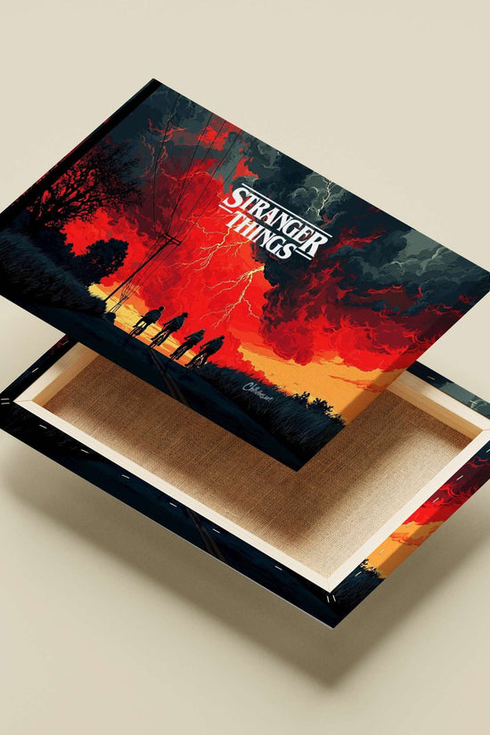 Stranger Things (TV series) Main Subject: Stranger Things (TV series) Canvas wall art — Series wall art India | PosterBoizz