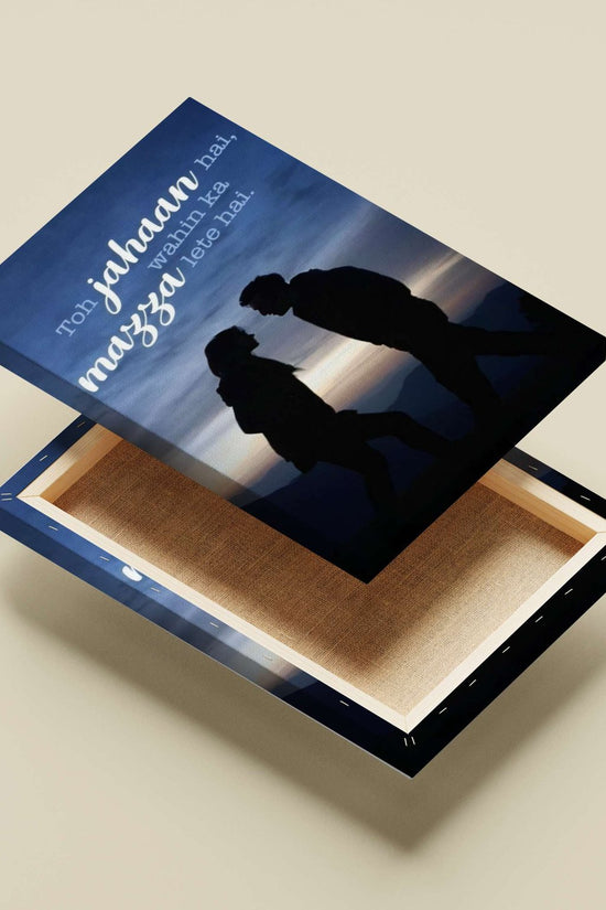 Silhouetted couple Silhouette Couple - Noir Art Poster
