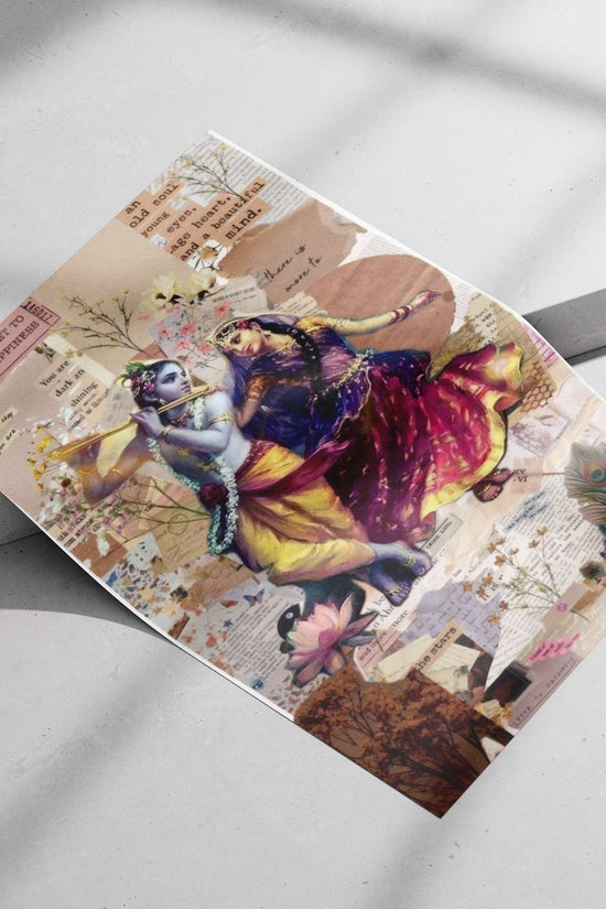 Krishna and Radha (Hindu deities) Krishna And Radha - Divine Love Poster