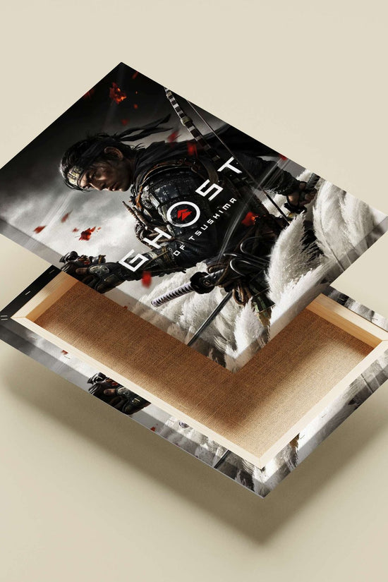 Ghost of Tsushima Main Subject: Ghost of Tsushima Canvas wall art — Anime wall art India | PosterBoizz